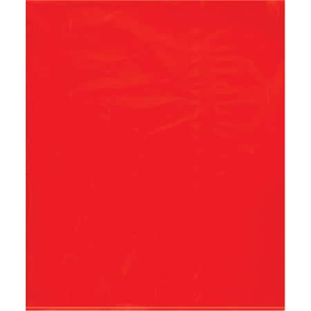 Officespace 15 x 18 in. 2 Mil Red Flat Poly Bags, 1000PK OF2823577